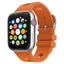 Apple Watch 44mm Delikli Tasarım Zore KRD-147 Silikon Kordon Gri