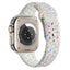 Apple Watch 44mm Kordon Yeni Seri 2023 KRD-02 Silikon Strap Kayış Siyah