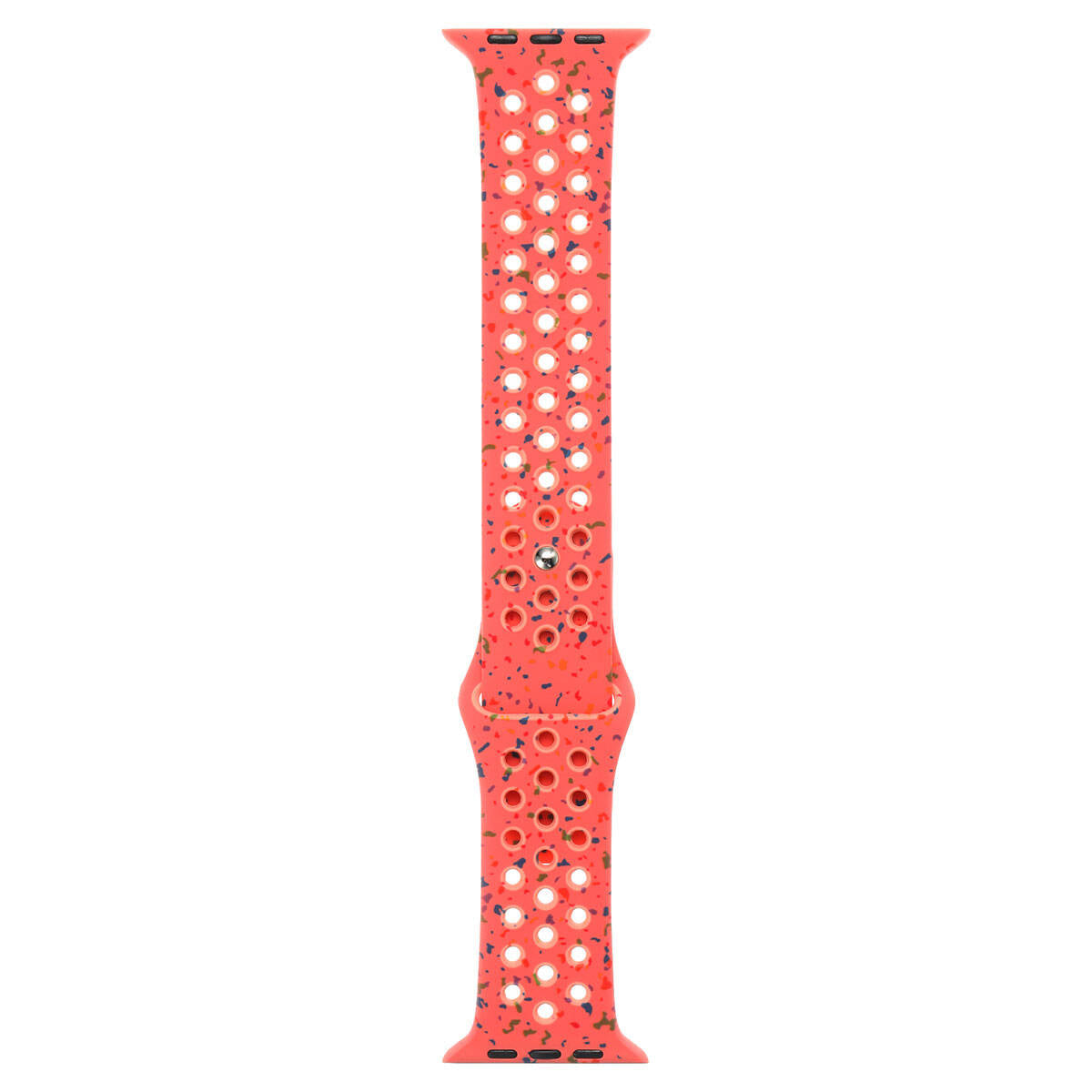Apple Watch 44mm Kordon Yeni Seri 2023 KRD-02 Silikon Strap Kayış Turuncu