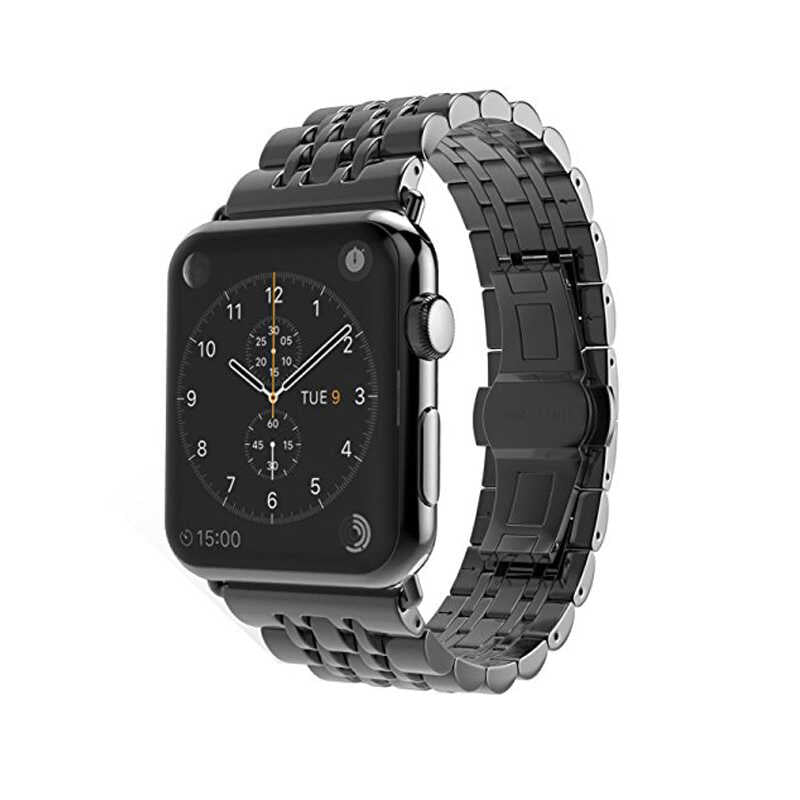 Apple Watch 44mm KRD-14 Metal Kordon Gümüş
