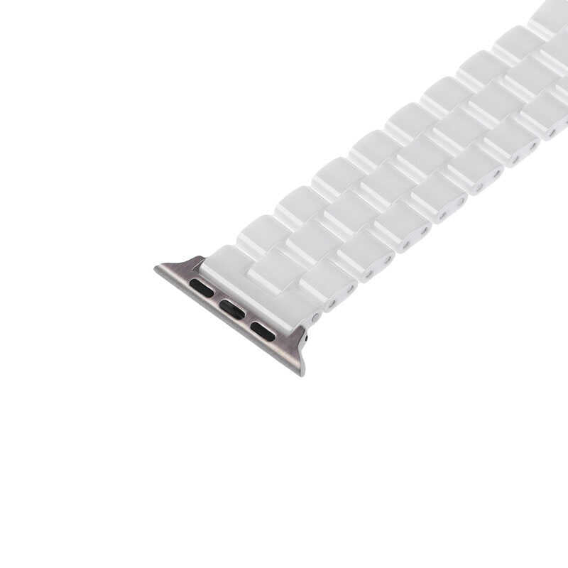 Apple Watch 44mm KRD-15 Metal Kordon Beyaz
