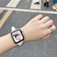 Apple Watch 44mm KRD-28 Deri Kordon Kahverengi