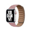 Apple Watch 44mm KRD-34 Deri Kordon Pembe