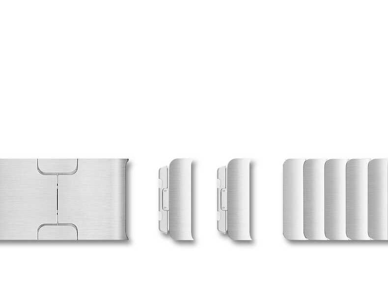 Apple Watch 44mm KRD-35 Metal Kordon Gri