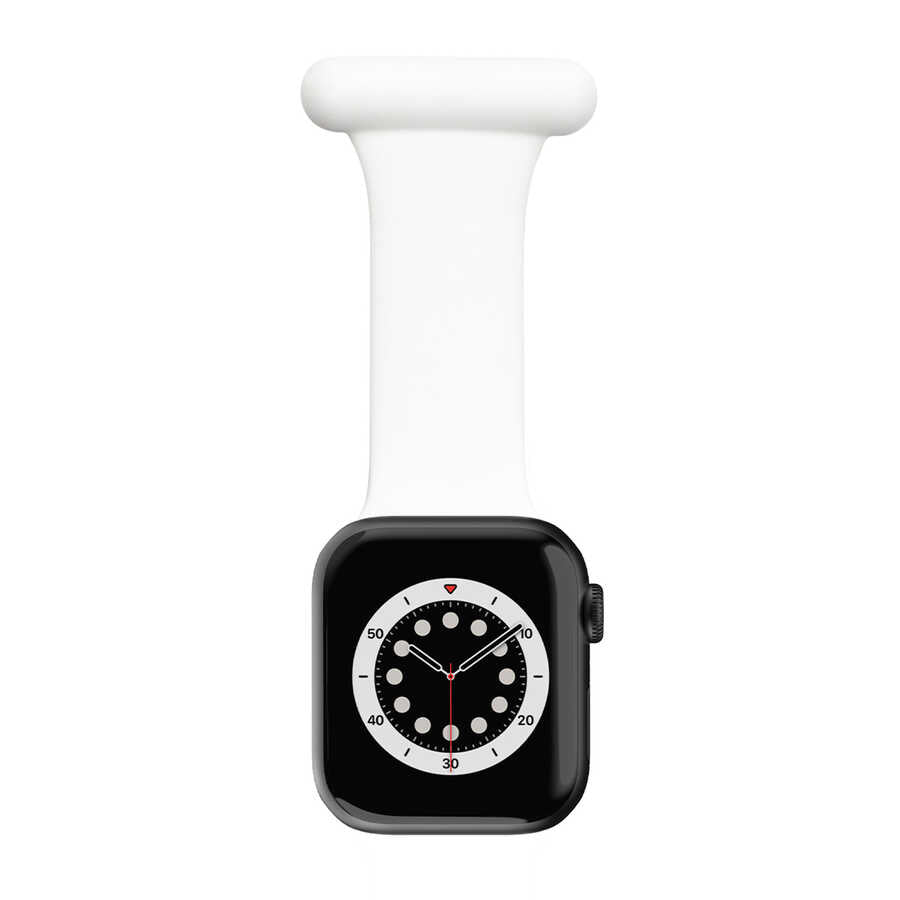 Apple Watch 44mm KRD-44 Silikon Kordon Beyaz