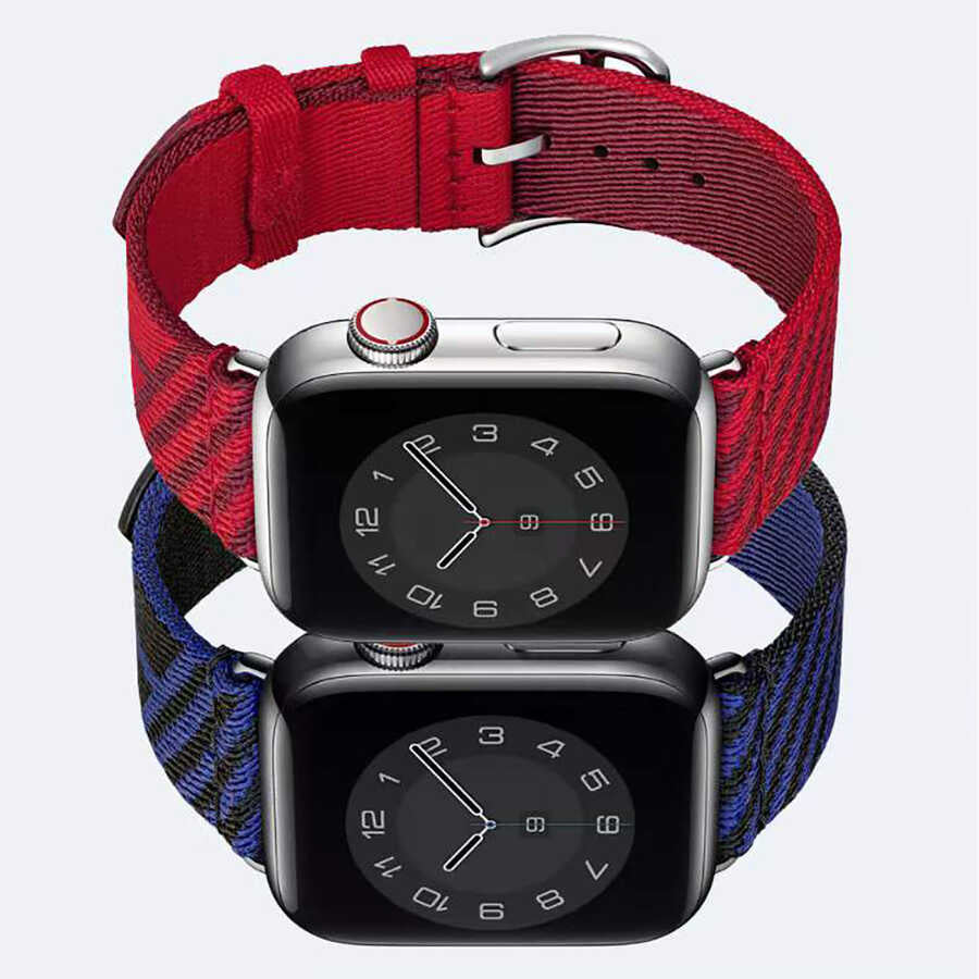Apple Watch 44mm KRD-51 Hasır Kordon NO1