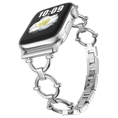 Apple Watch 44mm KRD-56 Metal Kordon Gümüş