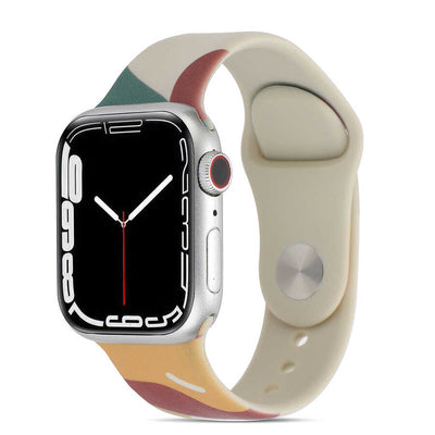 Apple Watch 44mm KRD-62 Silikon Kordon Rouge Powder