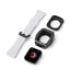 Apple Watch 44mm KRD-65 Kordon Beyaz-Siyah