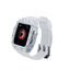 Apple Watch 44mm KRD-65 Kordon Beyaz-Gümüş