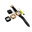 Apple Watch 44mm KRD-67 Kordon Yeşil-Gold