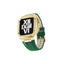 Apple Watch 44mm KRD-67 Kordon Yeşil-Gold