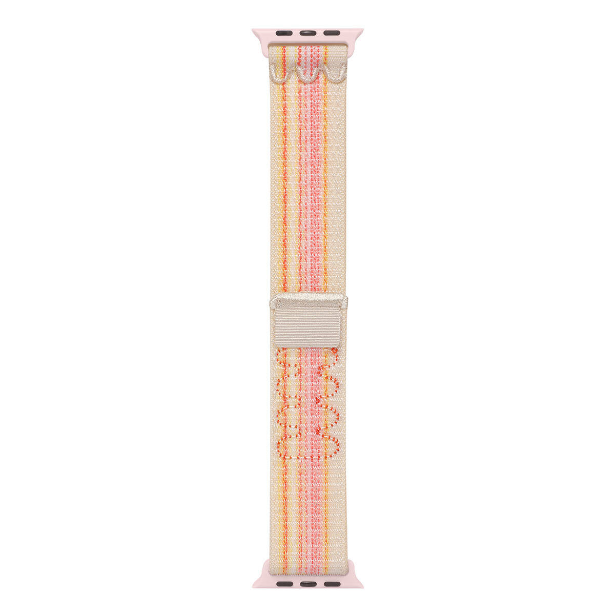 Apple Watch 44mm KRD-91 Hasır Kordon Strap Kayış Pembe