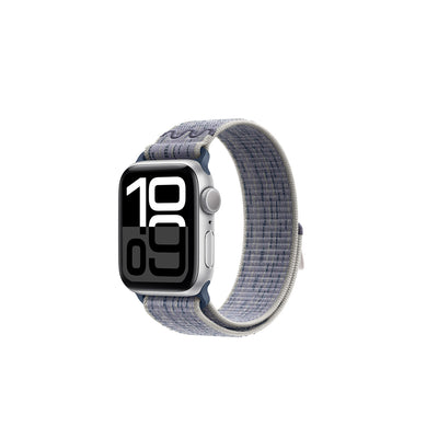 Apple Watch 44mm KRD-91 Hasır Kordon Strap Kayış Gri-Mavi