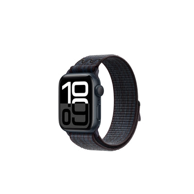 Apple Watch 44mm KRD-91 Hasır Kordon Strap Kayış Siyah-Mavi