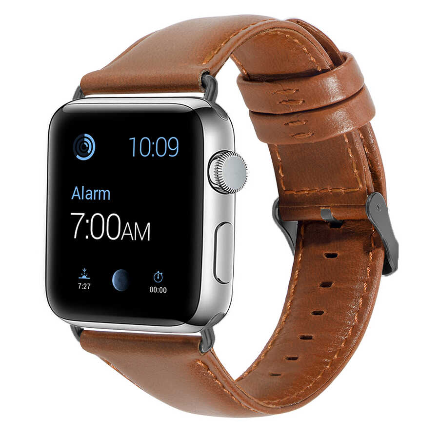 Apple Watch 44mm Luxury Leather Deri Kordon NO2