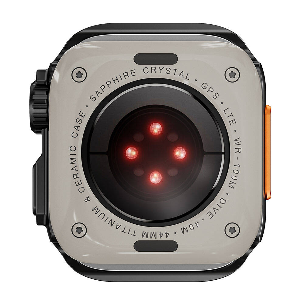 Apple Watch 44mm to Apple Watch Ultra 49mm Kasa Dönüştürücü Zore Watch Gard 33 Gri