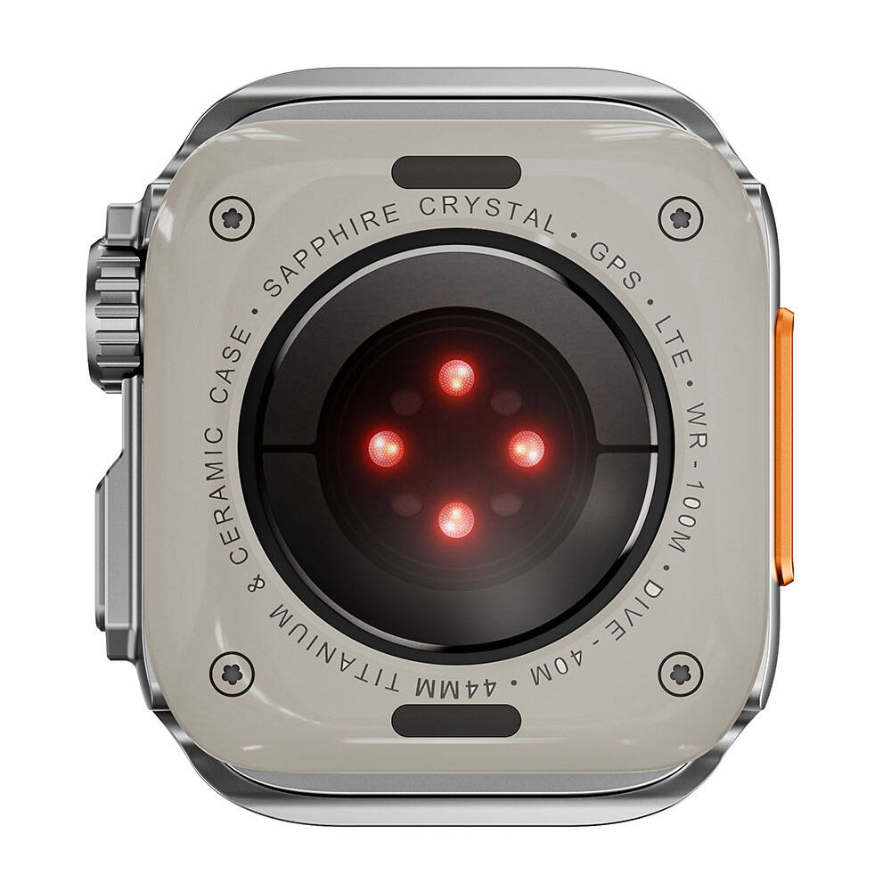 Apple Watch 44mm to Apple Watch Ultra 49mm Kasa Dönüştürücü Zore Watch Gard 33 Gri