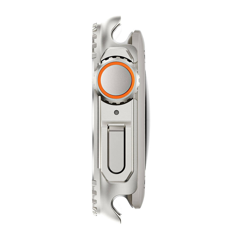 Apple Watch 44mm to Apple Watch Ultra 49mm Kasa Dönüştürücü Zore Watch Gard 33 Gri