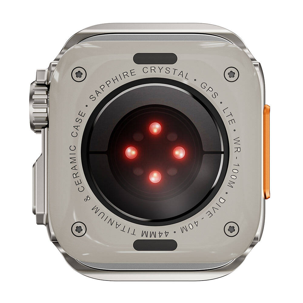 Apple Watch 44mm to Apple Watch Ultra 49mm Kasa Dönüştürücü Zore Watch Gard 33 Siyah