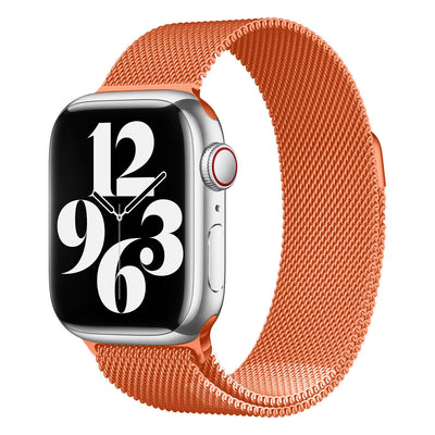 Apple Watch 44mm Zore KRD-01 Metal Kordon Turuncu