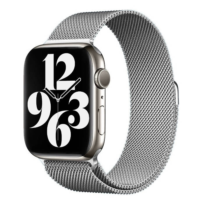 Apple Watch 44mm Zore KRD-01 Metal Kordon Gümüş