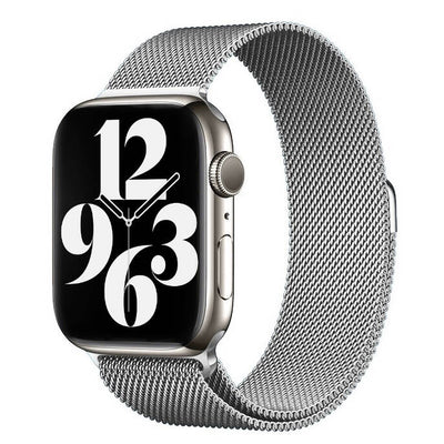 Apple Watch 44mm Zore KRD-01 Metal Kordon Gümüş