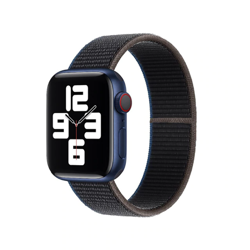 Apple Watch 44mm Zore KRD-03 Hasır Kordon 65-Charcoal