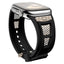 Apple Watch 44mm Zore KRD-117 Hava Alabilen Delikli Metal Süslemeli Desenli Silikon Kordon Titanyum-Starlight