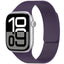 Apple Watch 44mm Zore KRD-136 Kabartma Desenli Silikon Kordon Siyah