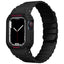 Apple Watch 44mm Zore KRD-142 Airbag Tasarımlı Kasa Koruyuculu Silikon Kordon Siyah