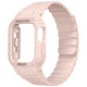 Apple Watch 44mm Zore KRD-142 Airbag Tasarımlı Kasa Koruyuculu Silikon Kordon Pembe