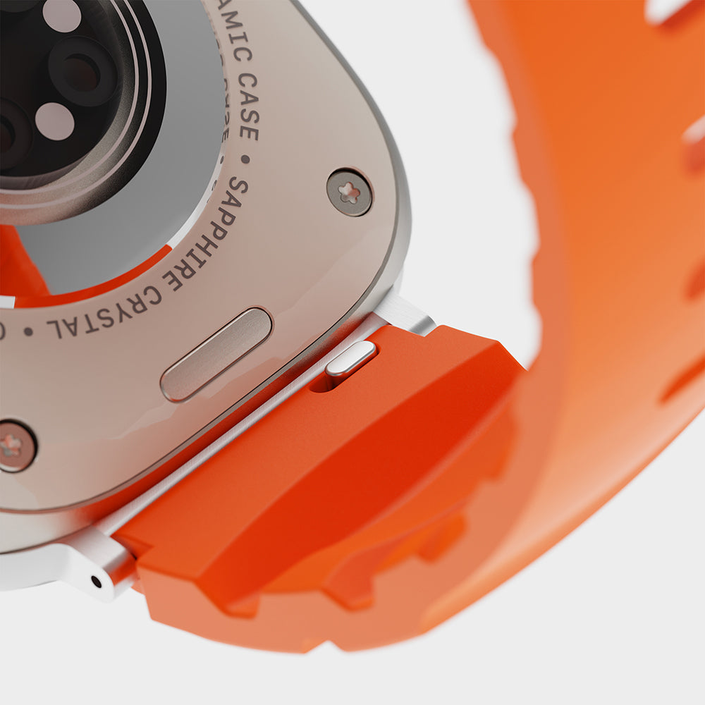 Apple Watch 44mm Zore KRD-143 Silikon Kordon Turuncu