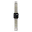 Apple Watch 44mm Zore KRD-149 Metal Silikon Kordon Gümüş-Turuncu
