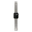 Apple Watch 44mm Zore KRD-149 Titanyum Silikon Kordon Gümüş-Yeşil