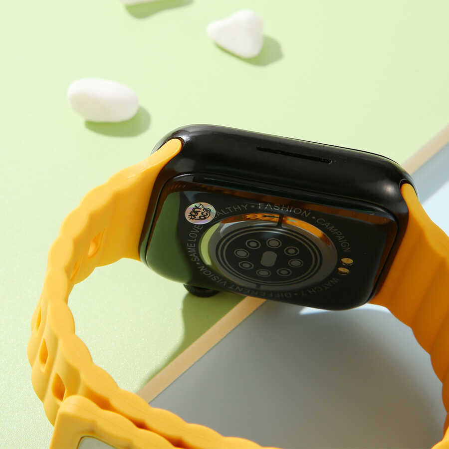 Apple Watch 44mm Zore KRD-73 Silikon Kordon Mavi