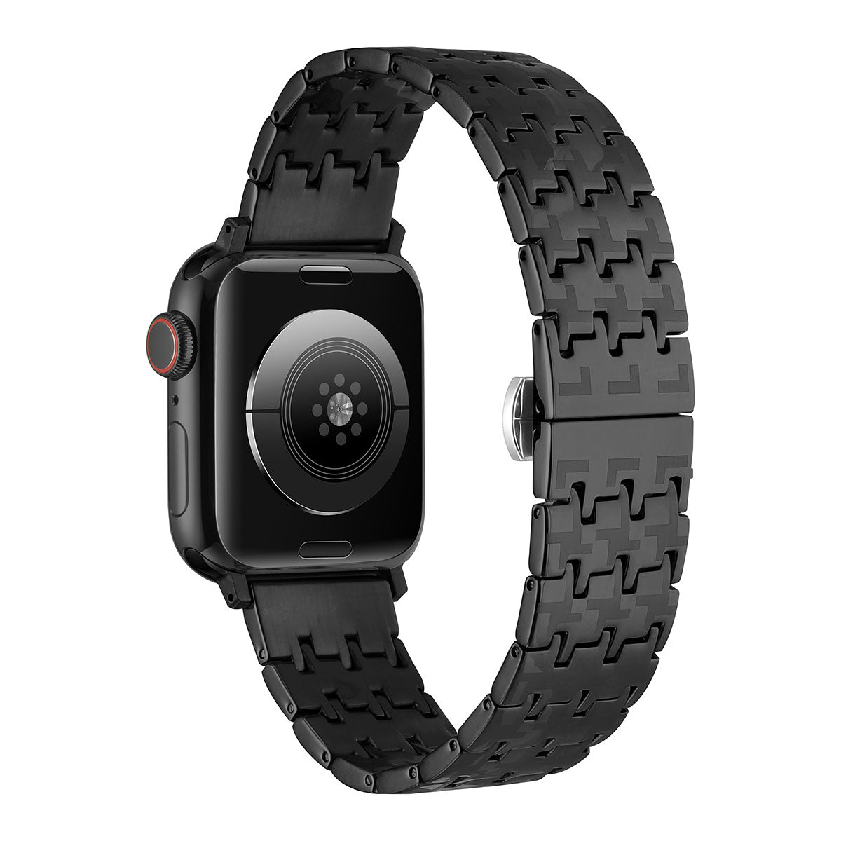 Apple Watch 44mm Zore KRD-86 Metal Kordon Siyah
