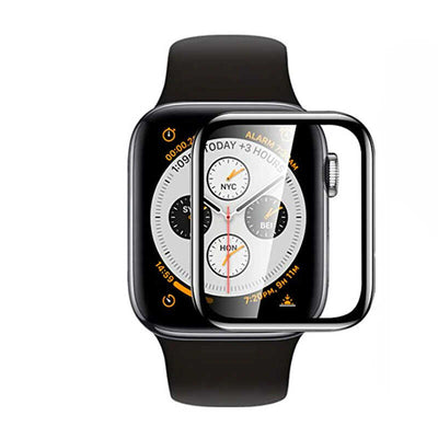 Apple Watch 44mm Zore PMMA Silikon Body Saat Ekran Koruyucu Siyah
