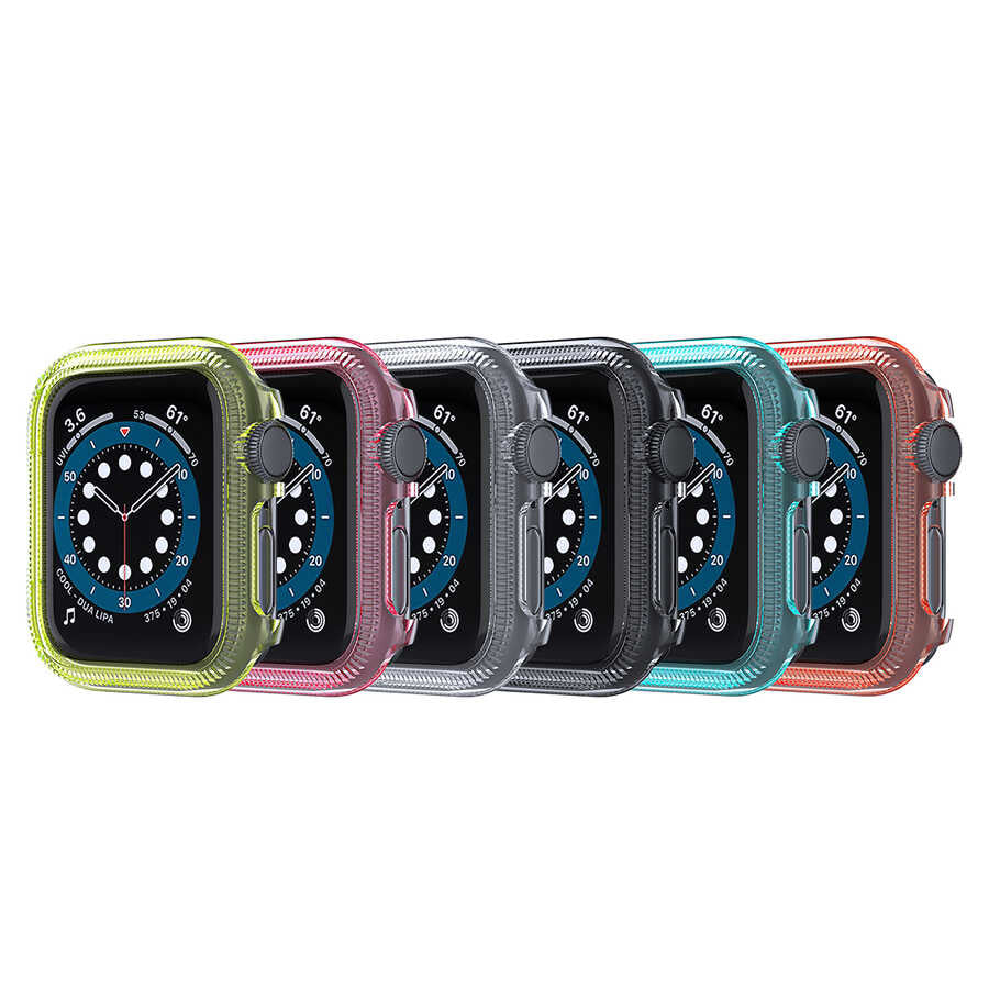 Apple Watch 44mm Zore Watch Gard 03 Kasa Koruyucu Turuncu