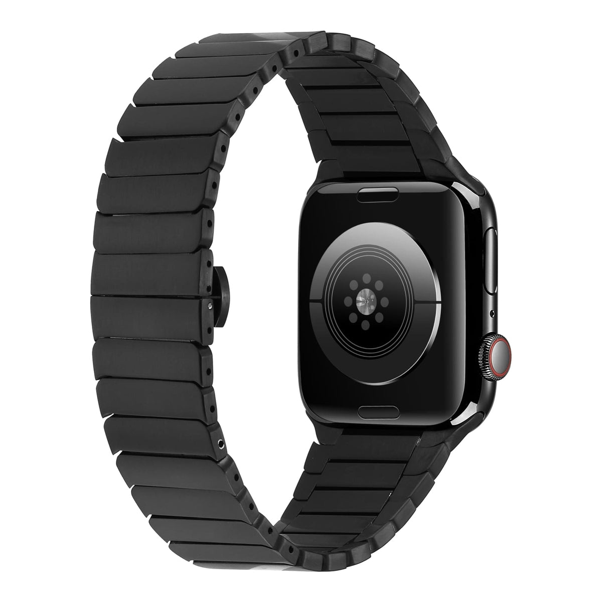 Apple Watch 7 41mm Kordon KRD-79 Metal Strap Kayış Gri