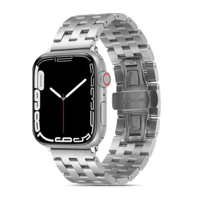 Apple Watch 7 41mm KRD-20 Metal Kordon Gümüş