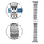 Apple Watch 7 41mm KRD-54 Metal Kordon Lacivert