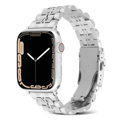 Apple Watch 7 41mm KRD-54 Metal Kordon Gümüş