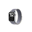 Apple Watch 7 41mm KRD-91 Hasır Kordon Strap Kayış Gri-Mavi