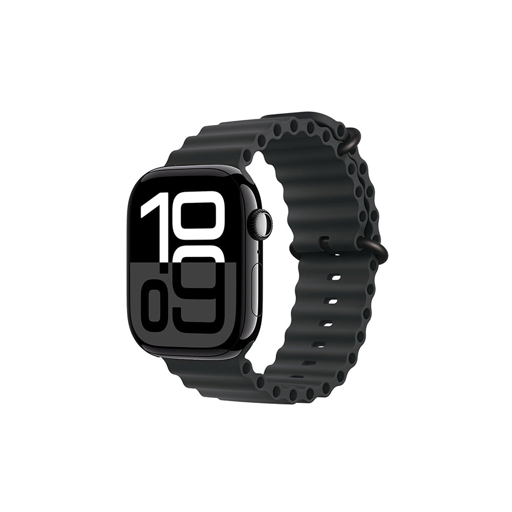 Apple Watch 7 41mm Zore KRD-75 Silikon Kordon Mat Siyah