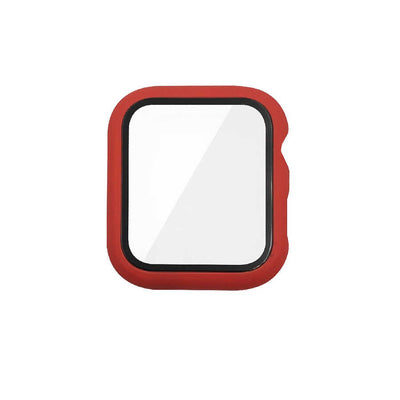 Apple Watch 7 41mm Zore Watch Gard 07 Sert PC Koruyucu Kırmızı