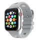 Apple Watch 7 45mm Delikli Tasarım Zore KRD-147 Silikon Kordon Gri