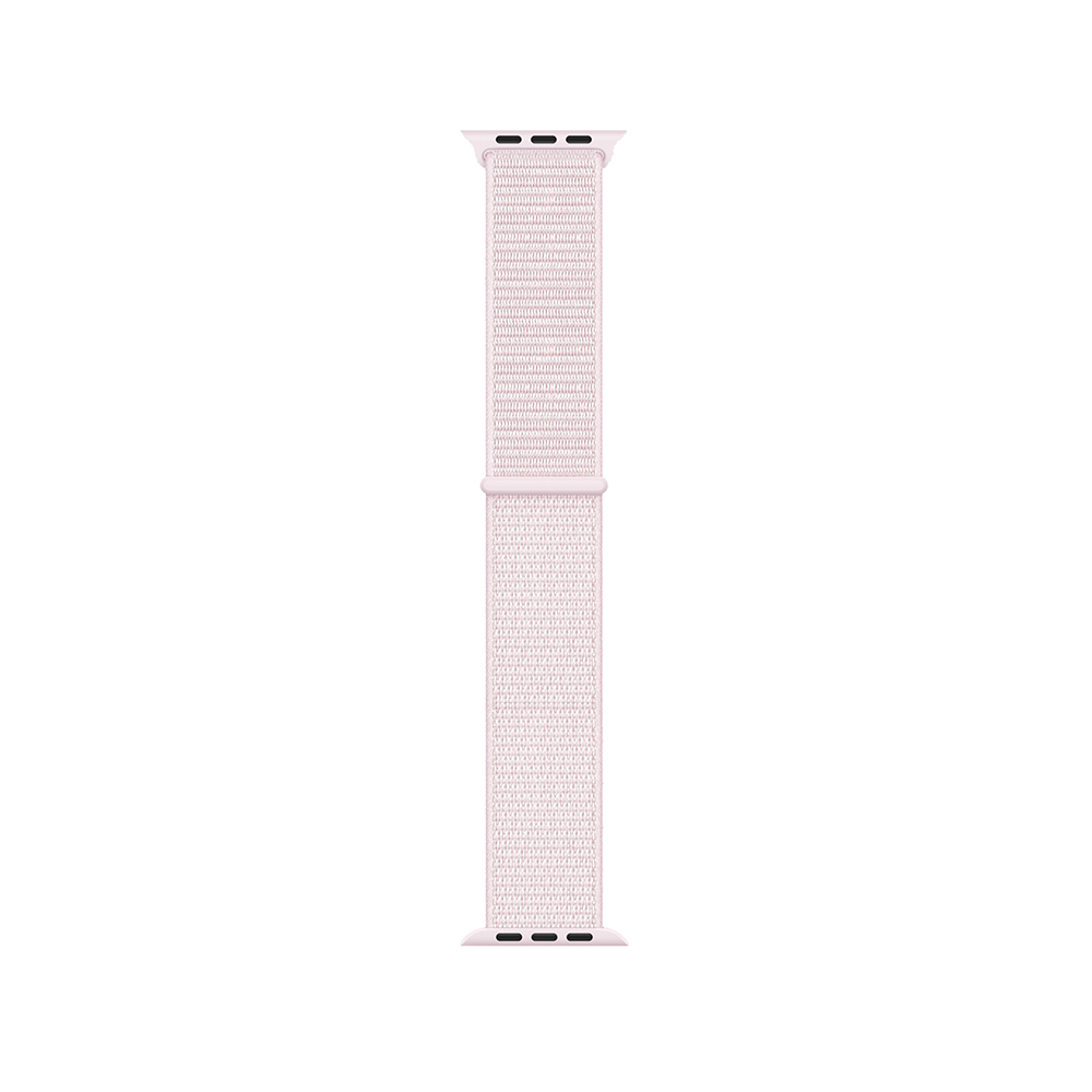 Apple Watch 7 45mm Kordon Band-03 Serisi Hasır Strap Kayış Pearl Pink