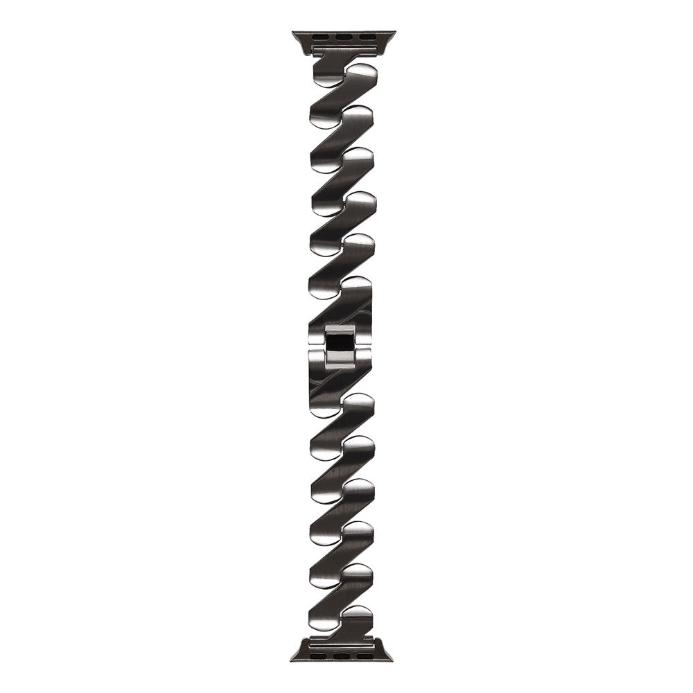 Apple Watch 7 45mm Kordon KRD-80 Metal Strap Kayış Starlight