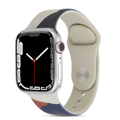 Apple Watch 7 45mm KRD-62 Silikon Kordon Blue İnk